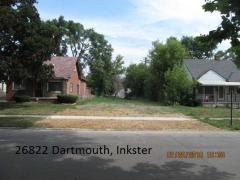26822 Dartmouth, Vacant, Inkster, MI